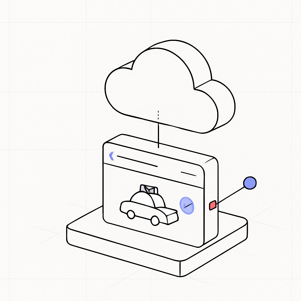 Isometric Cloud Logistics UI Icon preview image