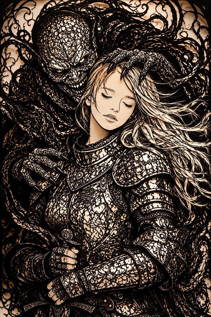 Dark Fantasy Kirie Knight and Demon preview image