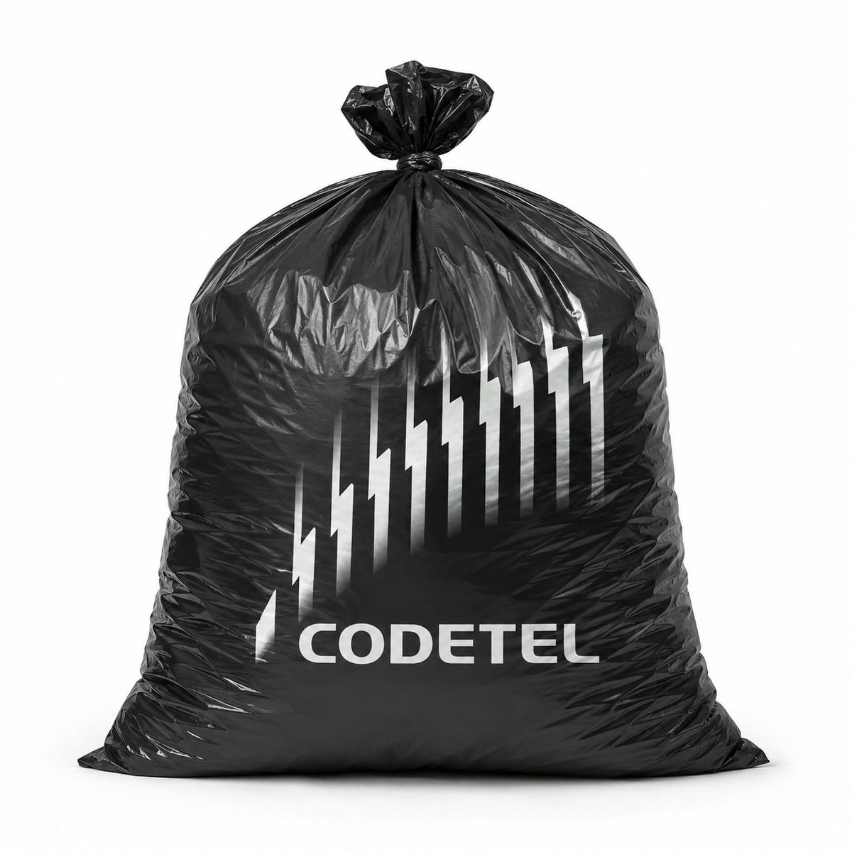 Custom Branded Black Plastic Bag preview image