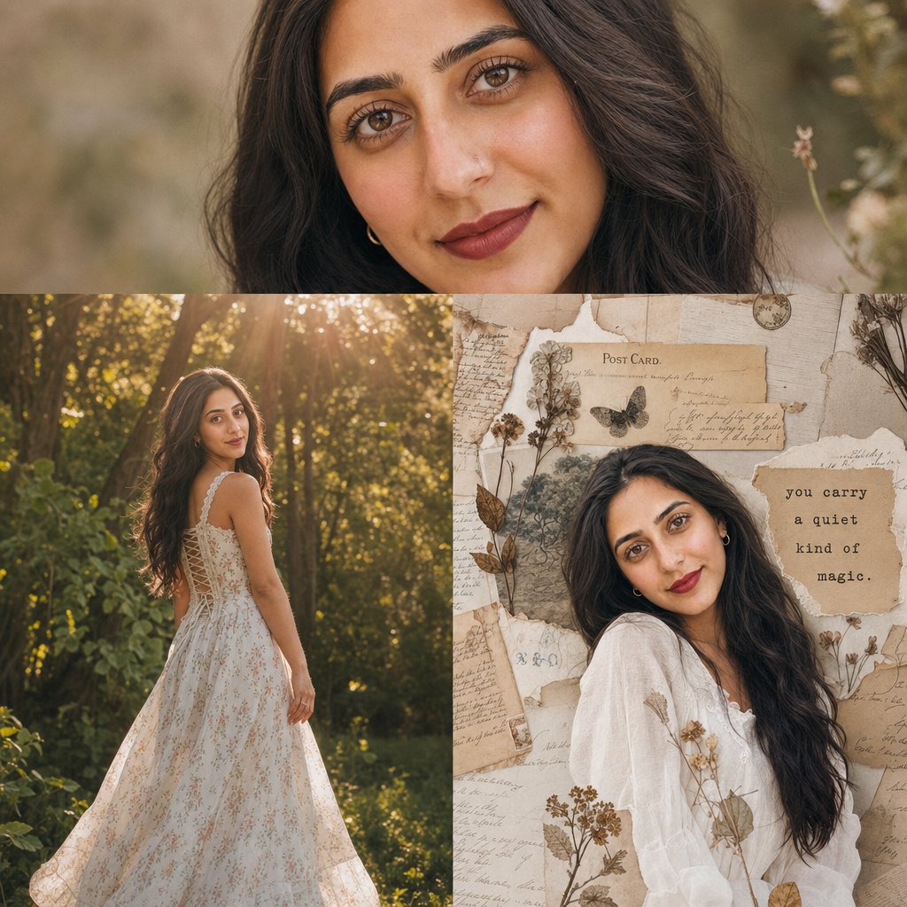 Nostalgic Vintage Collage Portrait preview image
