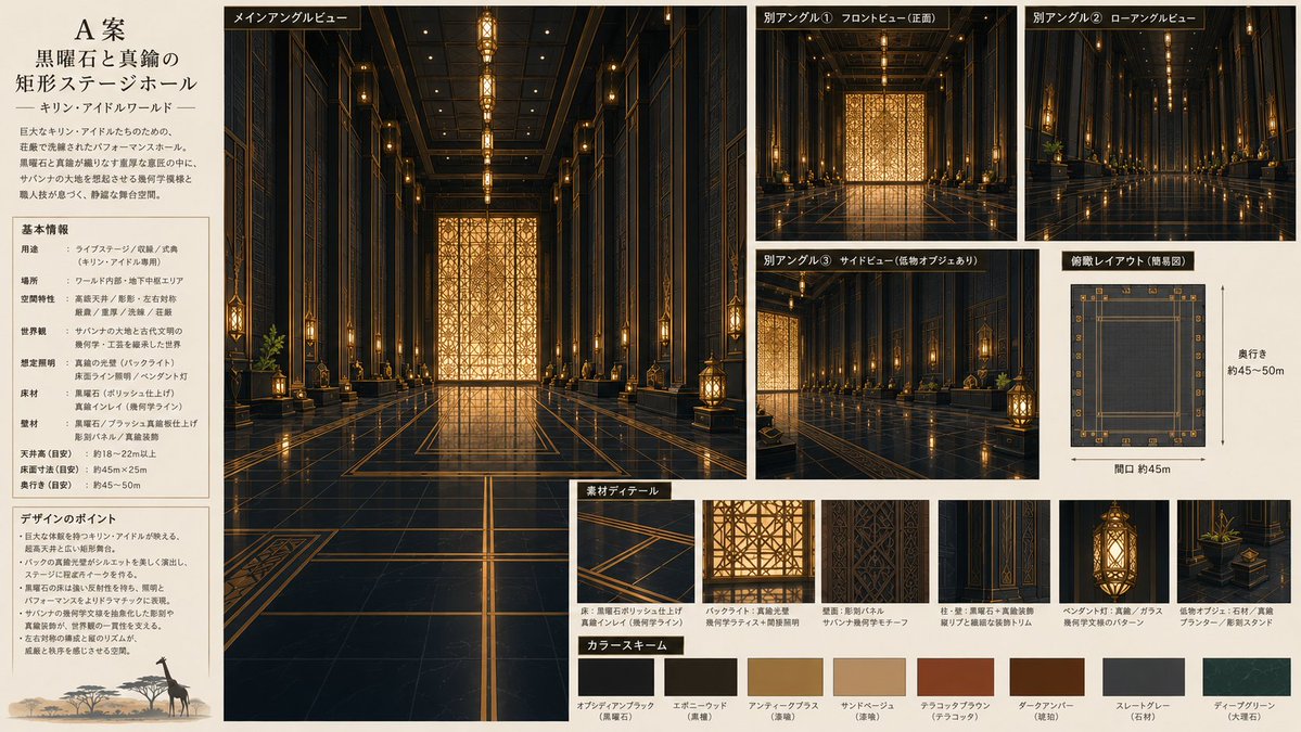 Obsidian Brass Stage Hall Sheet preview image