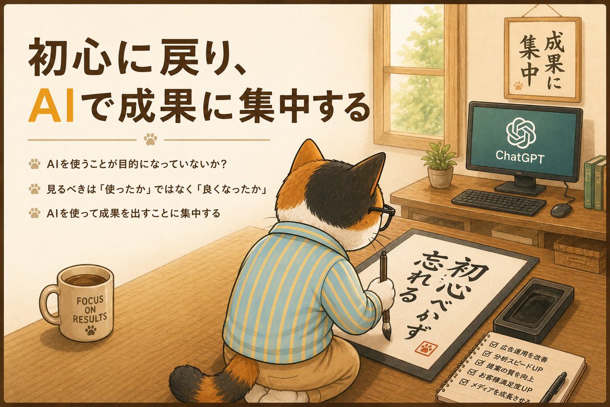 Calico Cat AI Focus Poster preview image