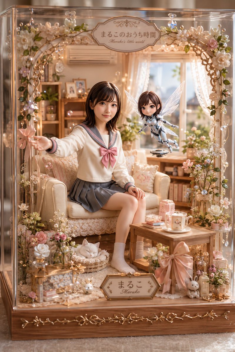 Kawaii Glass Dollhouse Diorama preview image