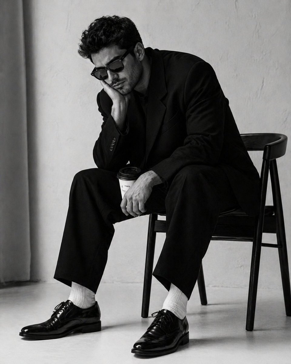 Minimalist Monochrome Fashion Portrait preview image