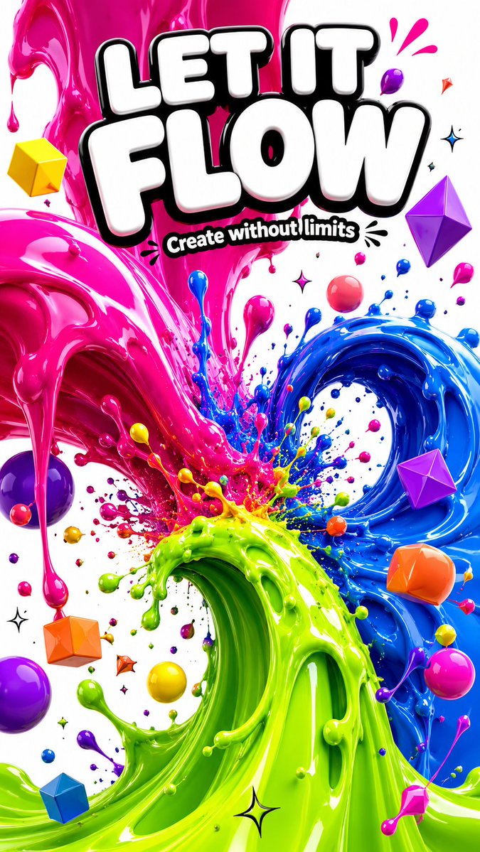 3D Abstract Liquid Art Poster preview image