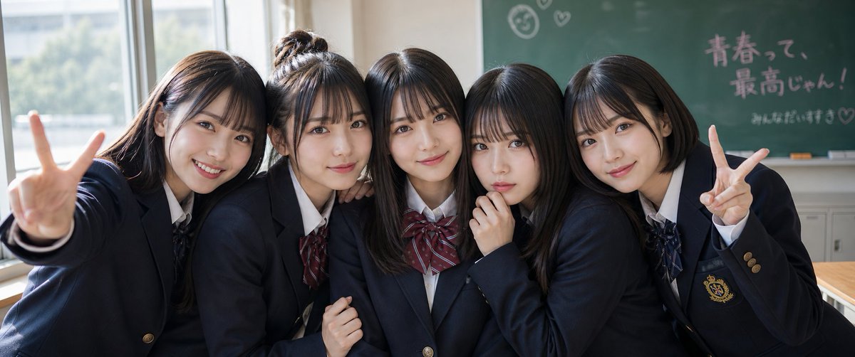 Japanese Schoolgirls Ultra Wide Wallpaper preview image