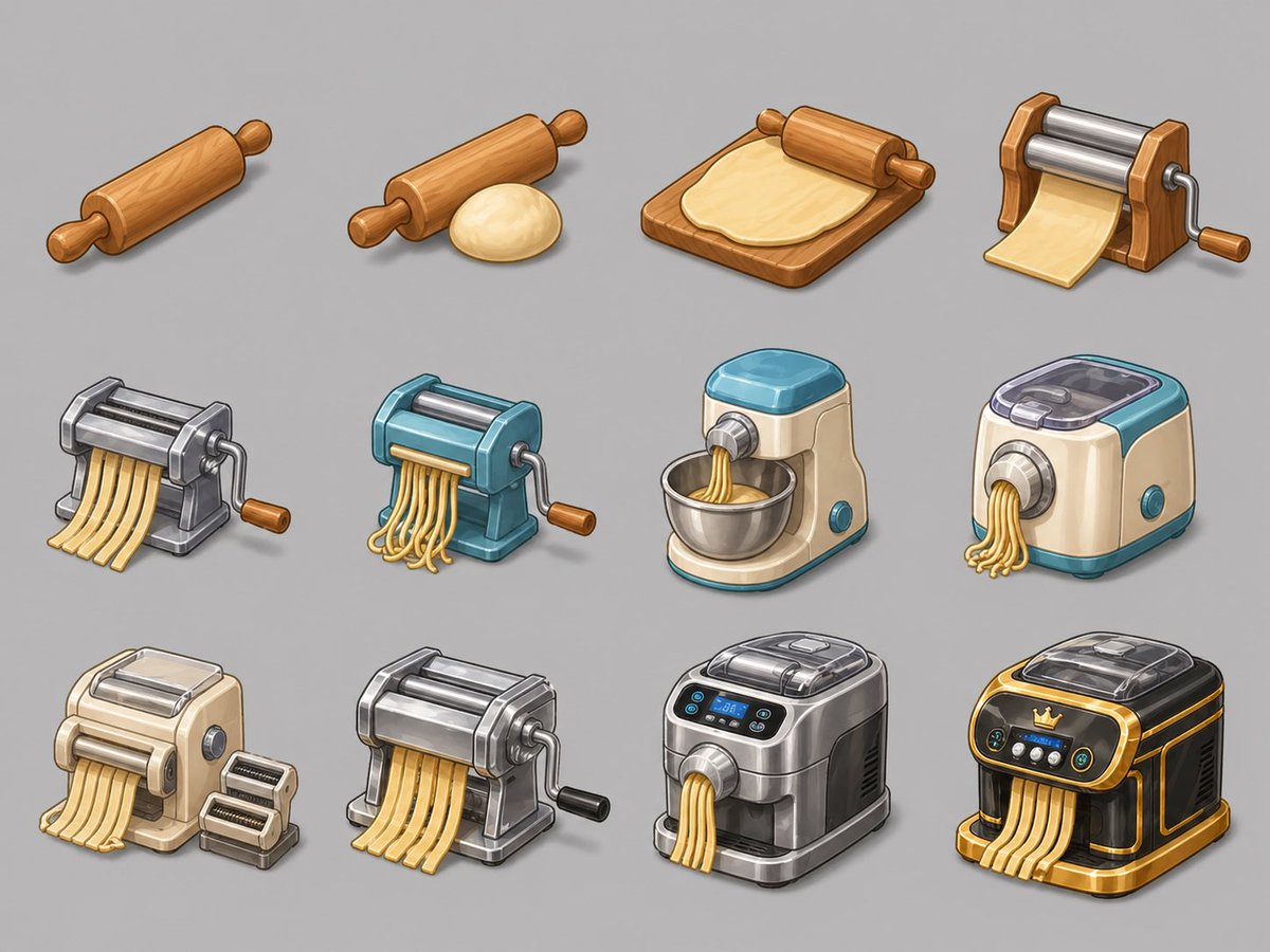 Pasta Maker Evolution Sprite Sheet preview image