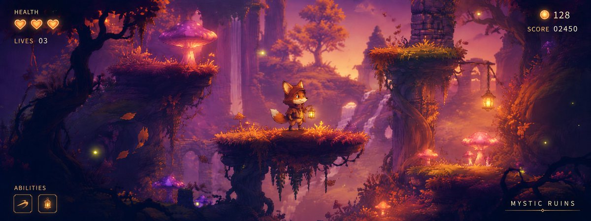Mystic Ruins Platformer Screenshot preview image