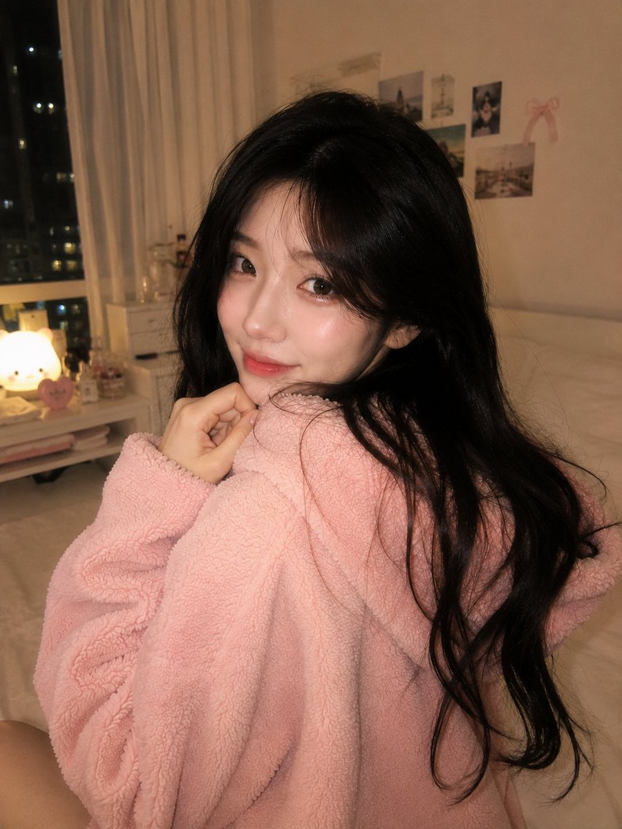 Cozy Late-Night Korean Bedroom preview image