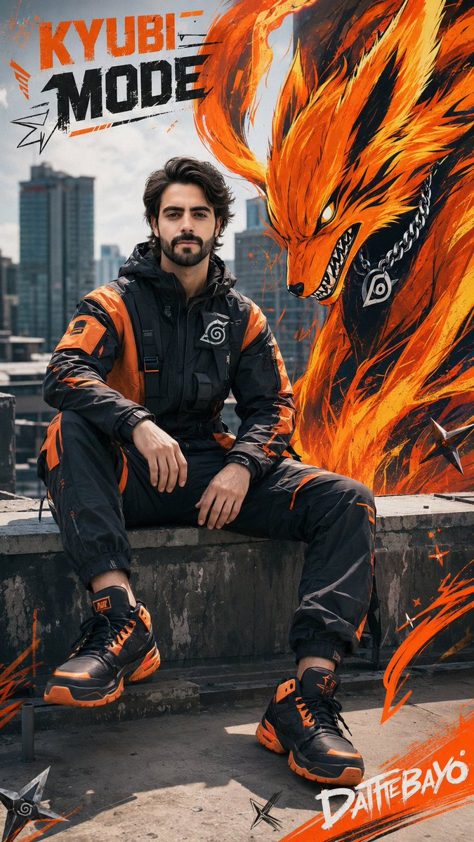 Futuristic Sportswear Campaign Portrait preview image