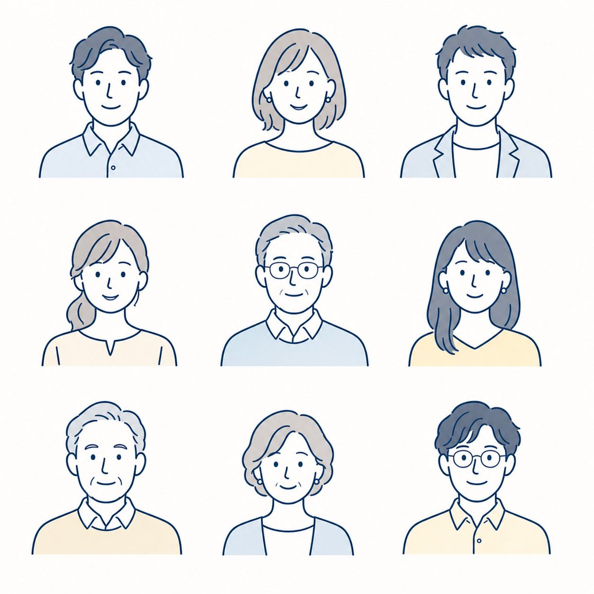 Minimalist Corporate Portrait Sprite Sheet preview image