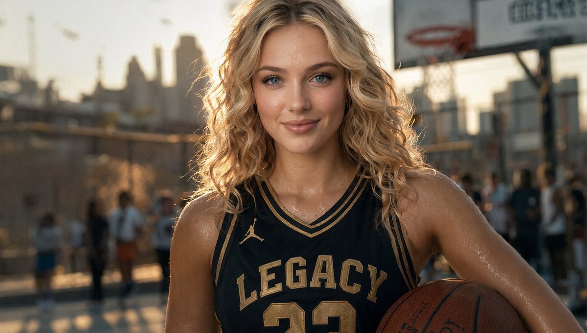 Cinematic Portrait of a Blonde Athlete preview image