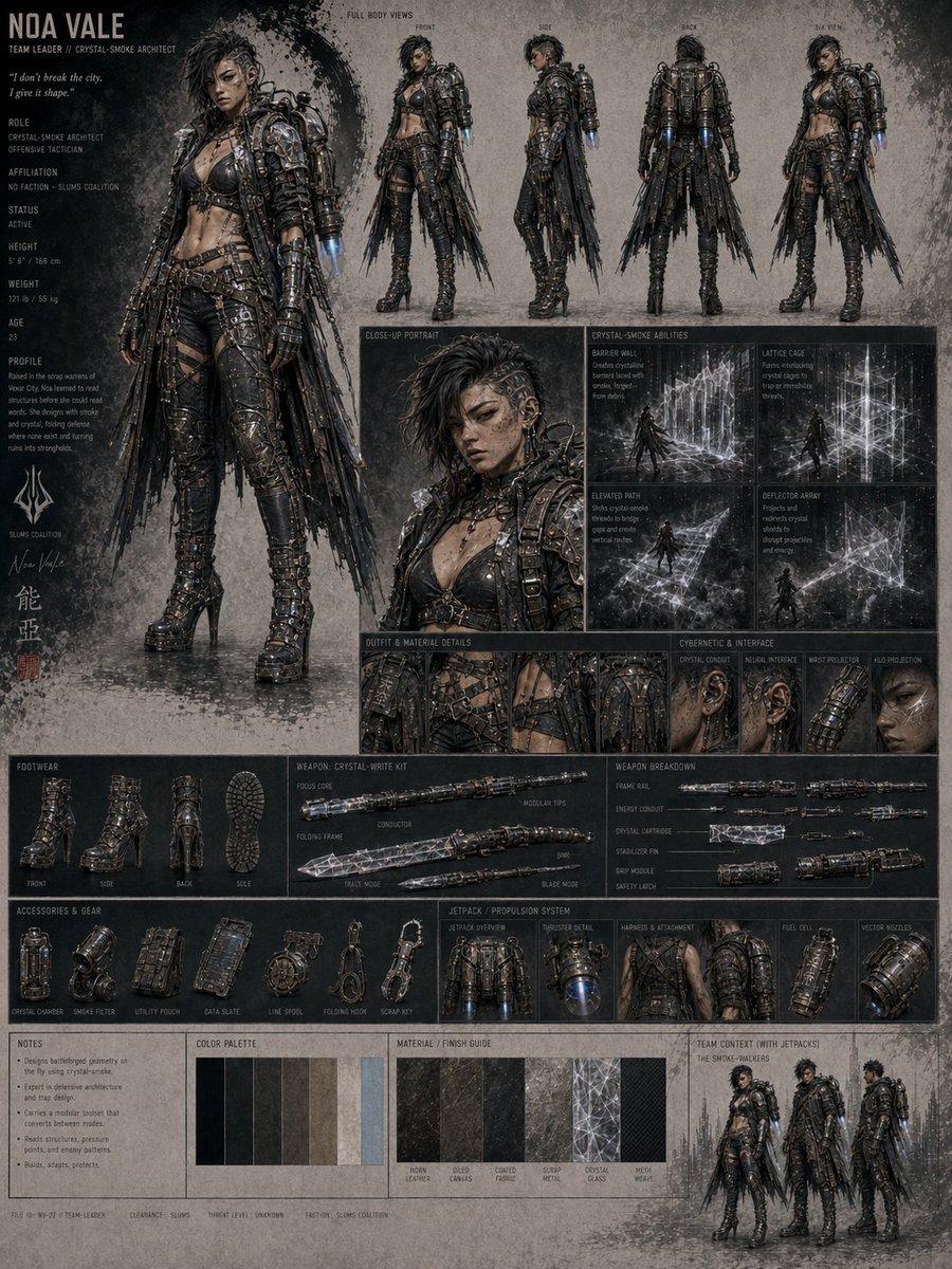Crystal-Smoke Architect Character Sheet preview image