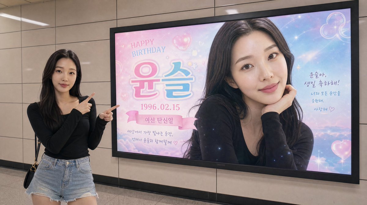 Subway Birthday Billboard Photo preview image