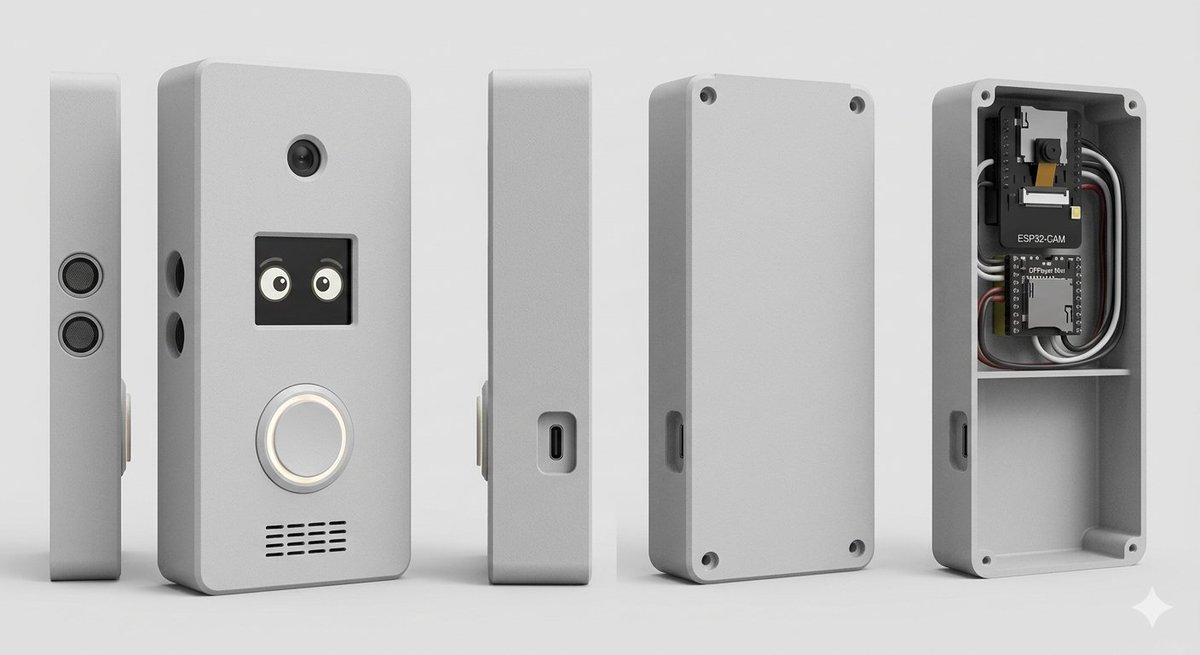Smart Doorbell Enclosure Product Render preview image