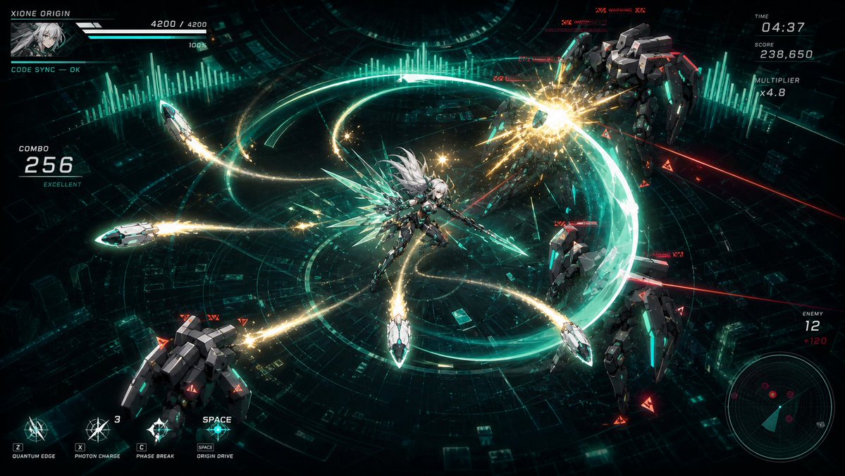 Cyber Angel Mecha Battle HUD preview image