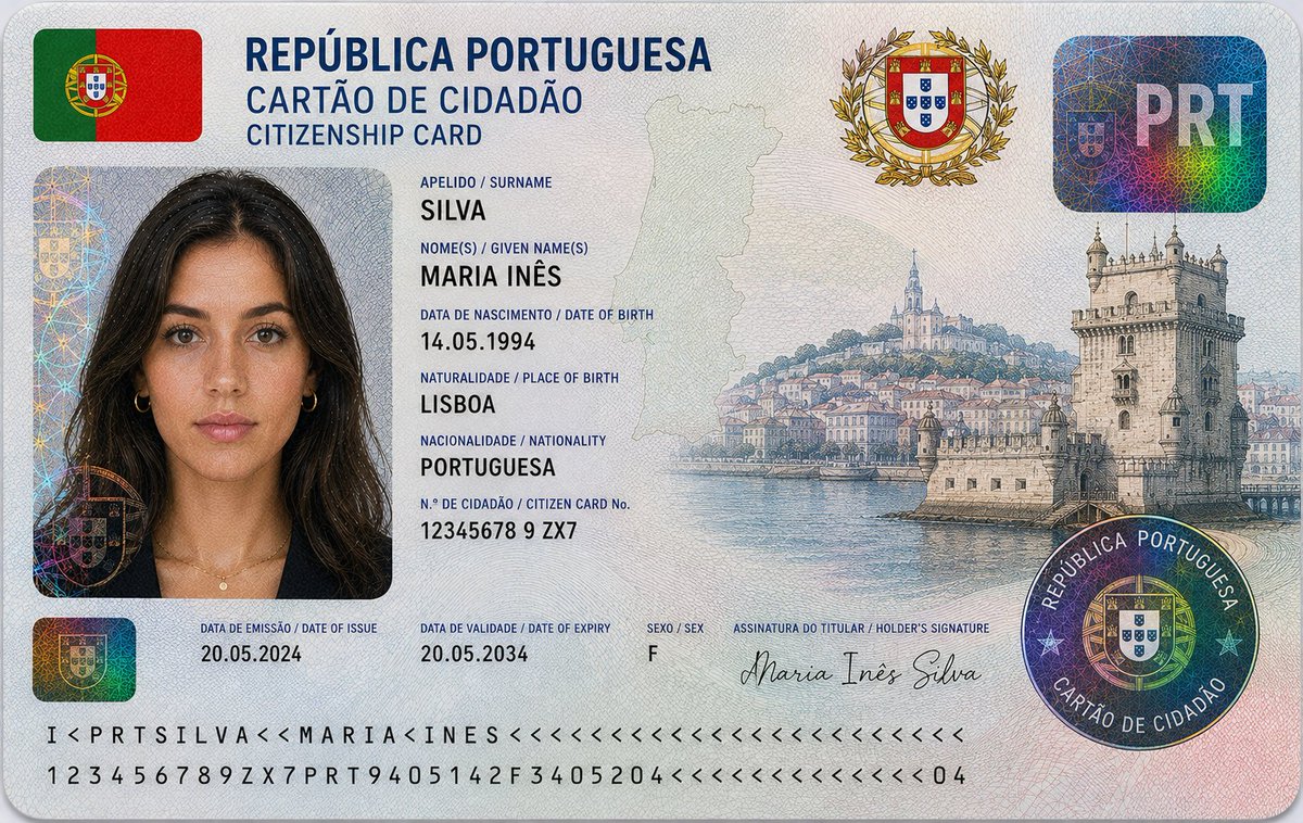 Nigerian Citizenship Identity Card Mockup preview image