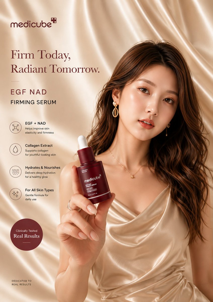 Luxury Skincare Advertisement Poster preview image