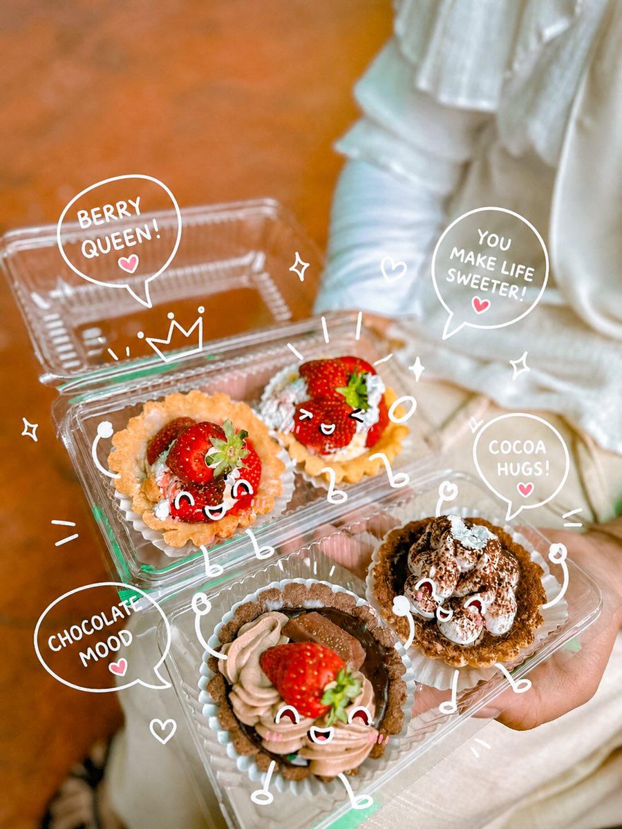 Kawaii Dessert Food Photography with Doodles preview image