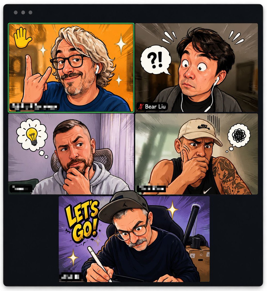 Comic Cartoon Video Call preview image