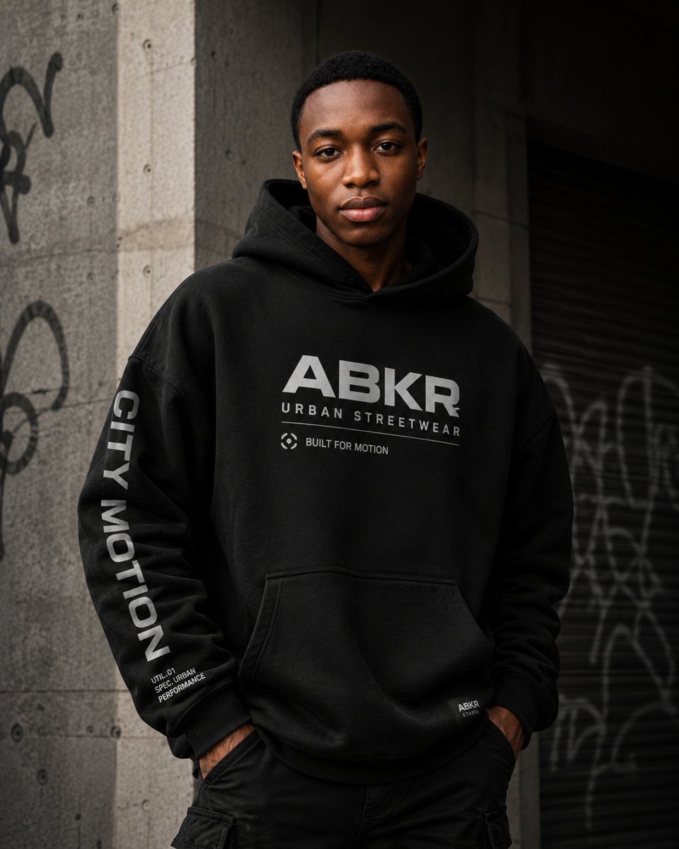 Urban Streetwear Hoodie Mockup preview image