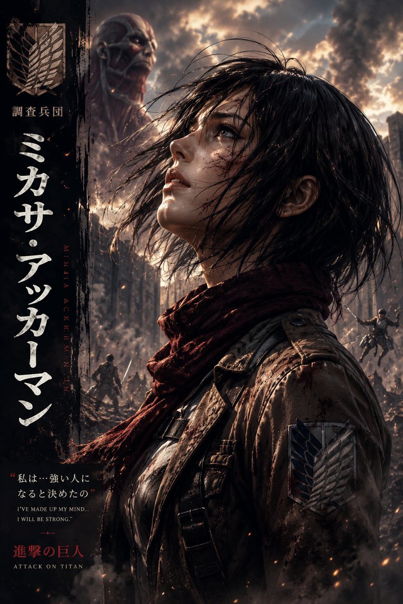 Dark Fantasy Anime Character Poster preview image