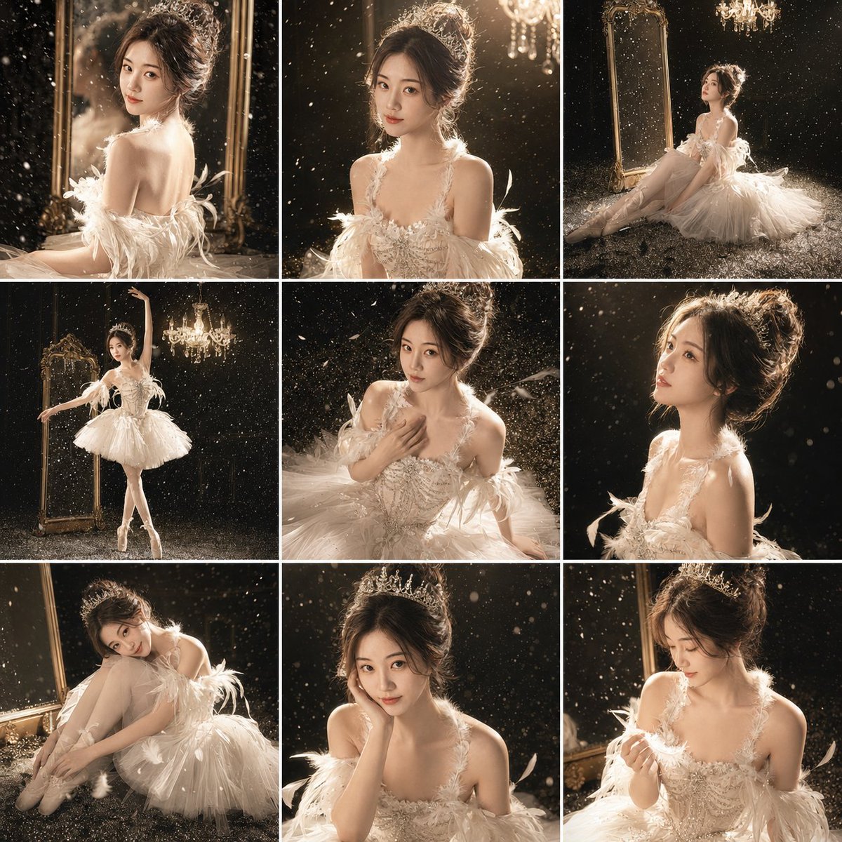 Luxury Studio Ballet Portrait Grid preview image