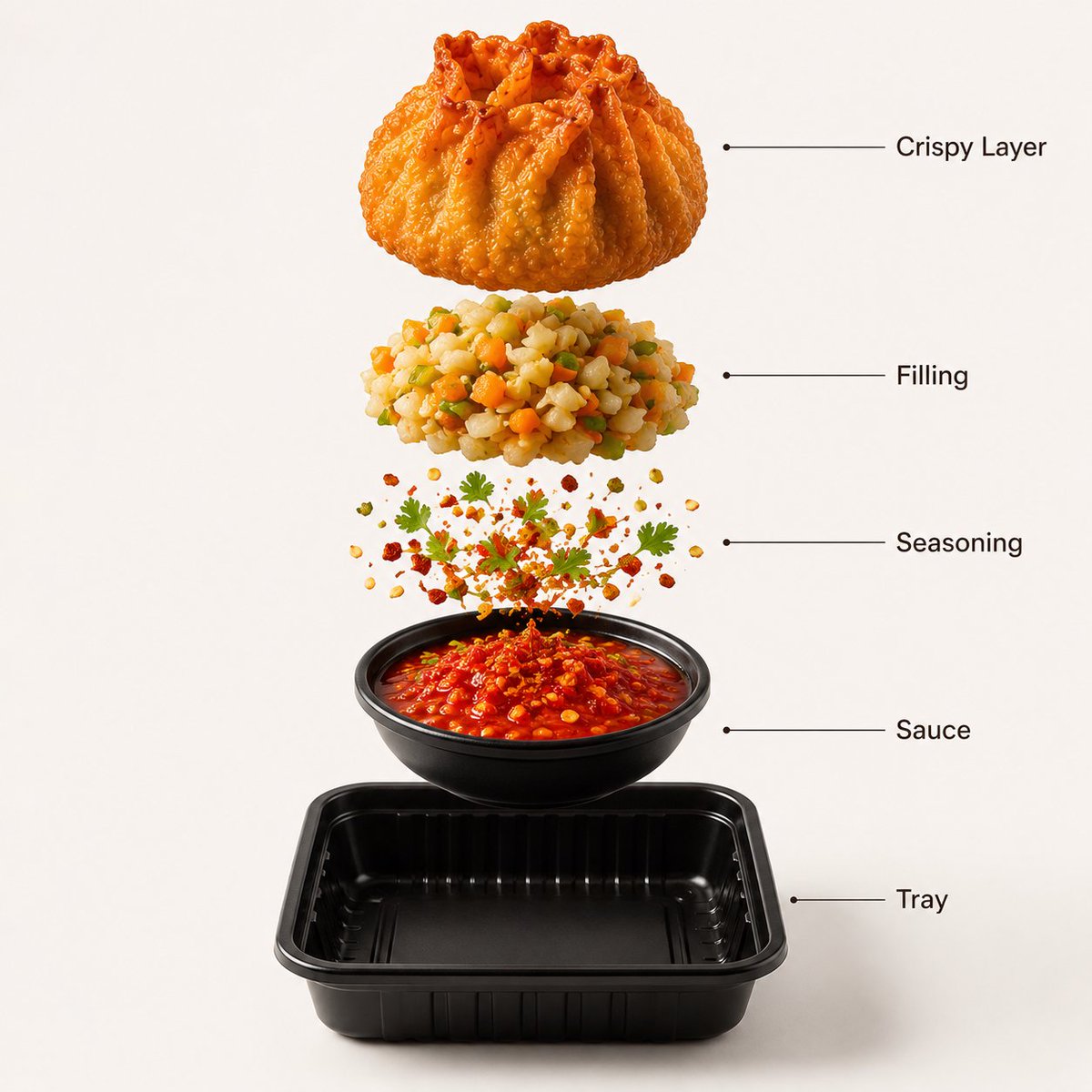Gourmet Street Food Photography and Infographic preview image