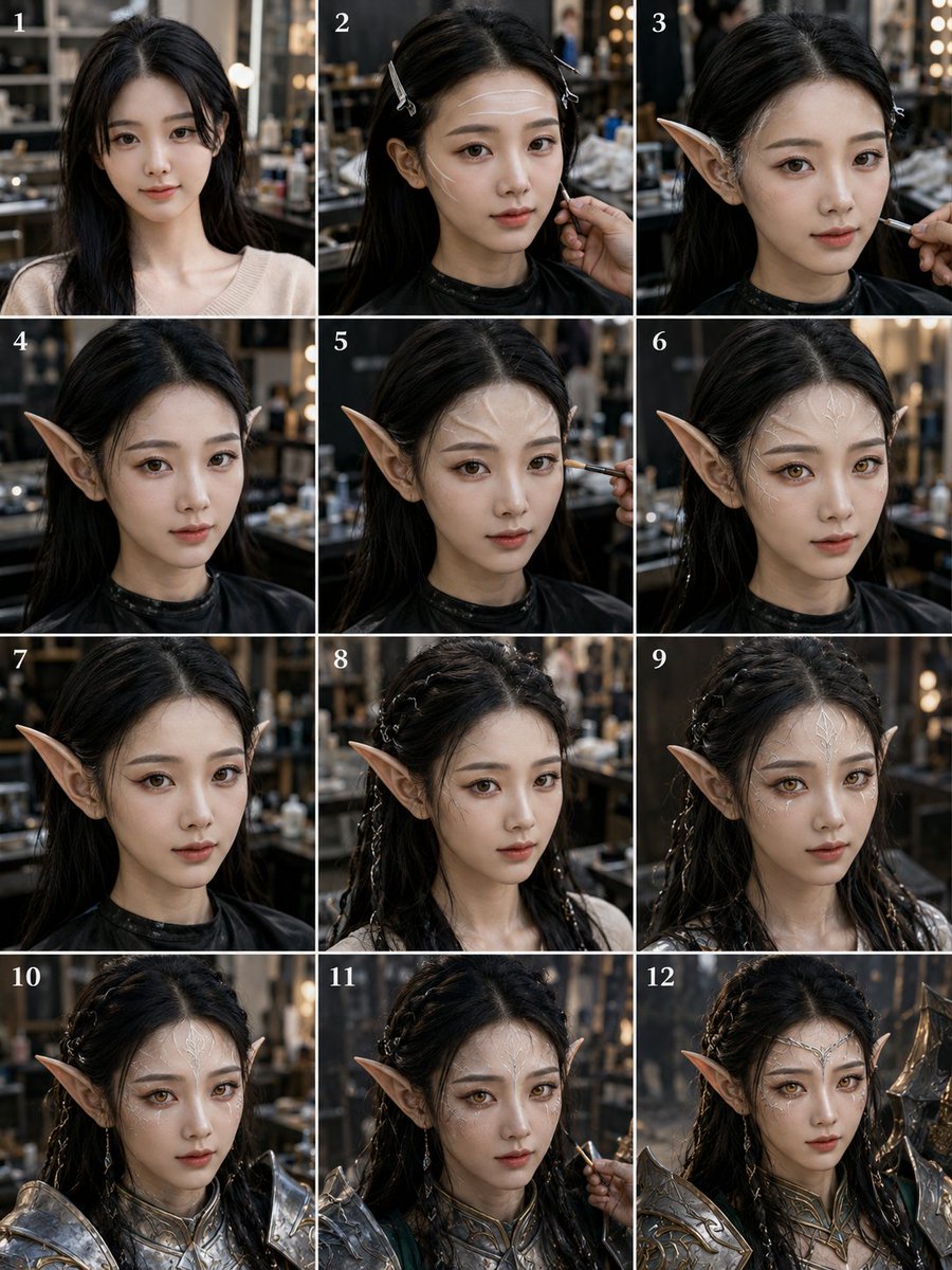 12-Panel Elf Warrior Transformation preview image