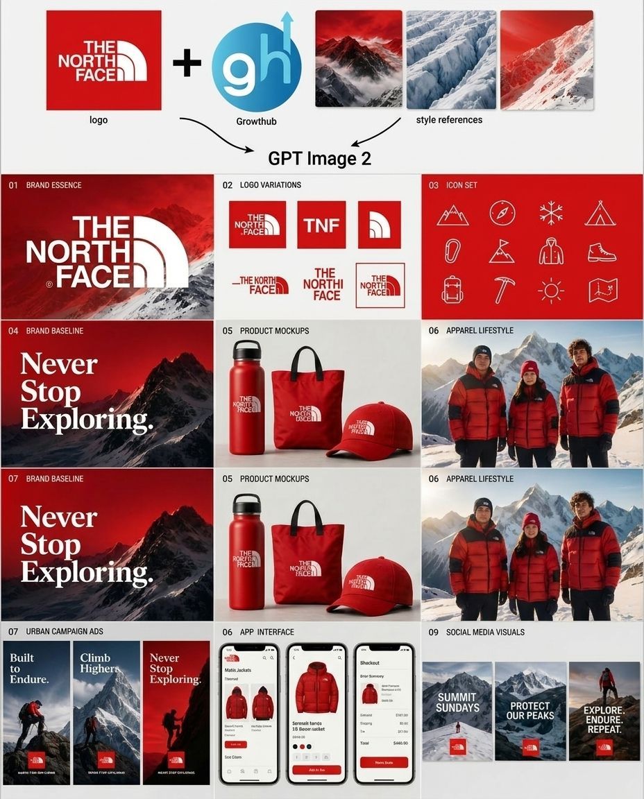 Outdoor Brand Kit Concept Board preview image