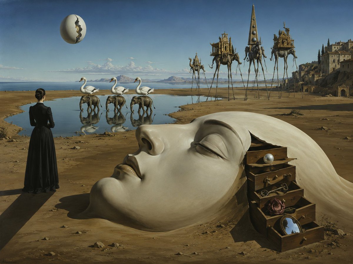 Dali-Inspired Surreal Landscape preview image