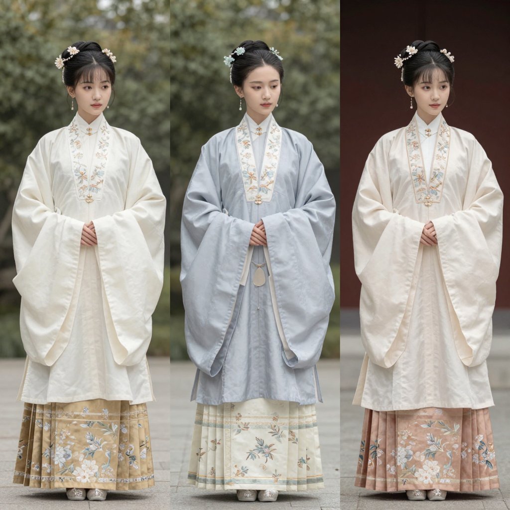 Three Hanfu Outfit Comparison preview image