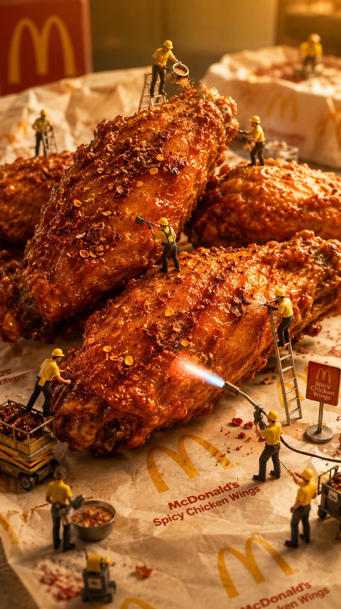 Mini Workers Sculpt Spicy Chicken Wings preview image