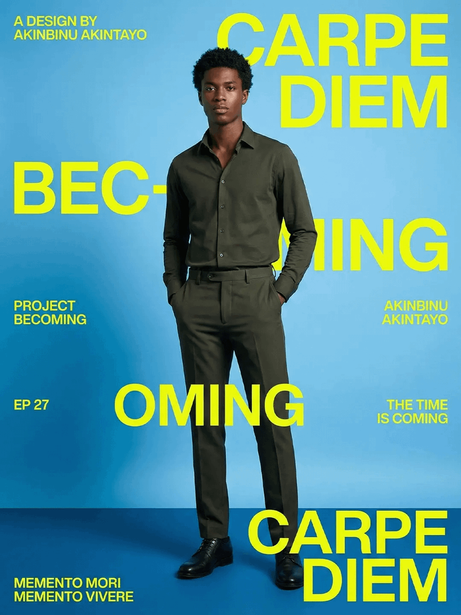 Carpe Diem Fashion Typography Poster preview image