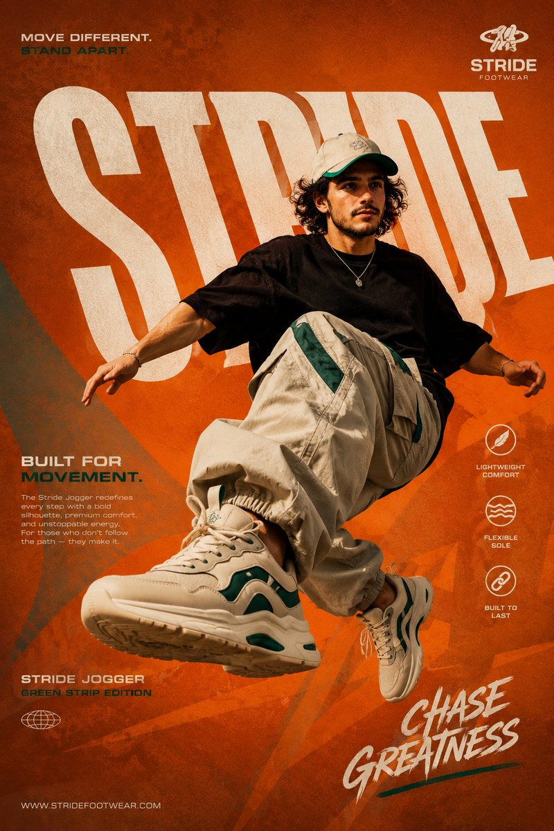 Modern Athletic Footwear Poster preview image