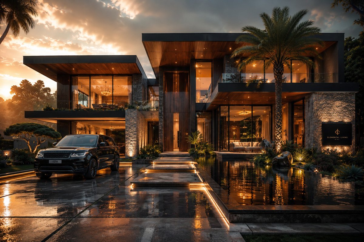 Cinematic Architectural House Exterior preview image