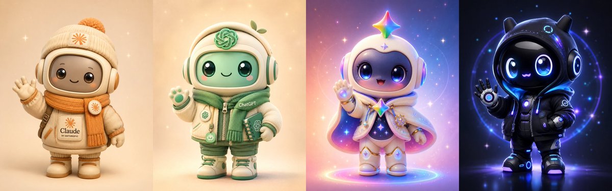 Cute AI Mascot Lineup preview image