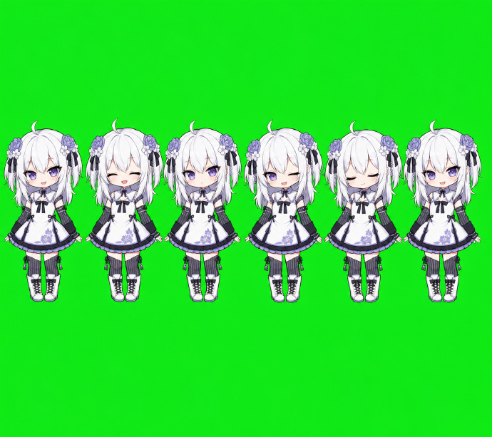 Chibi Desktop Pet Sprite Sheet preview image