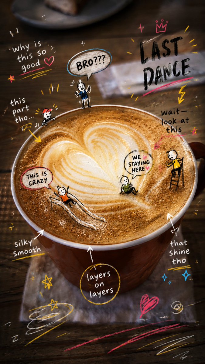 Latte Photo With Emotional Doodles preview image