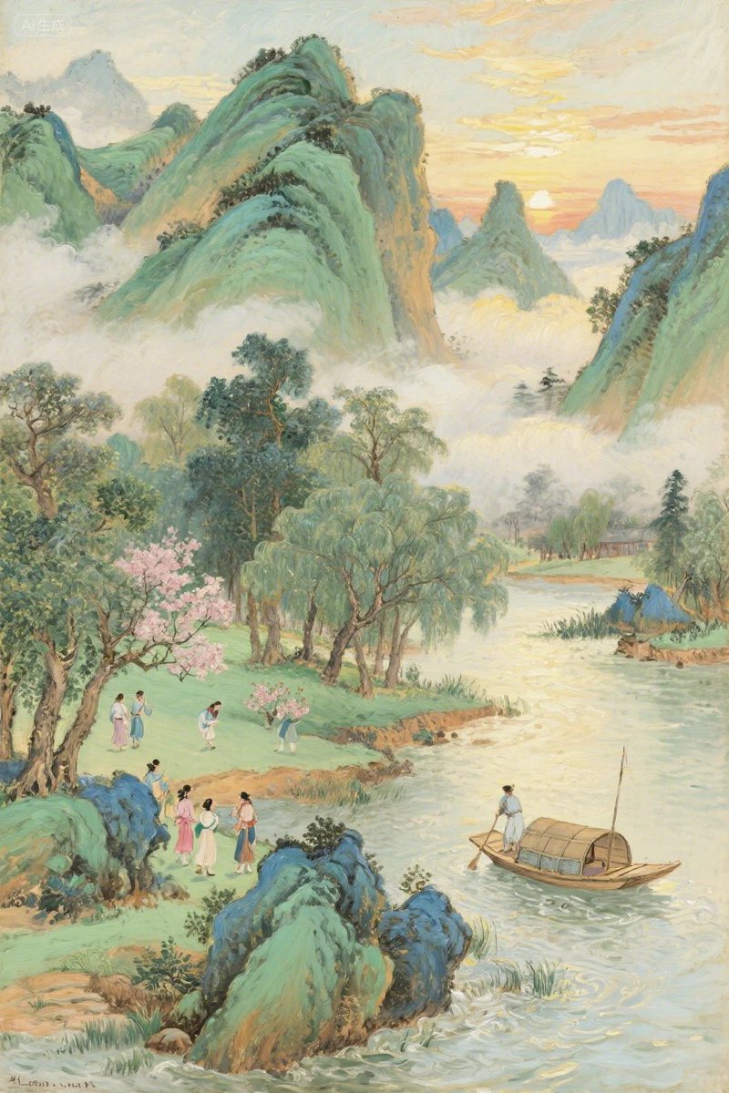 Pastel Chinese Landscape Expansion preview image