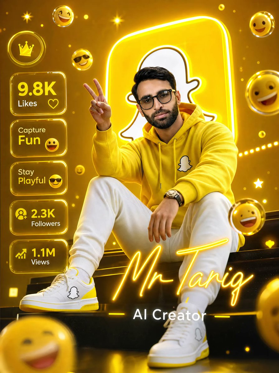 Golden Snapchat Creator Poster preview image