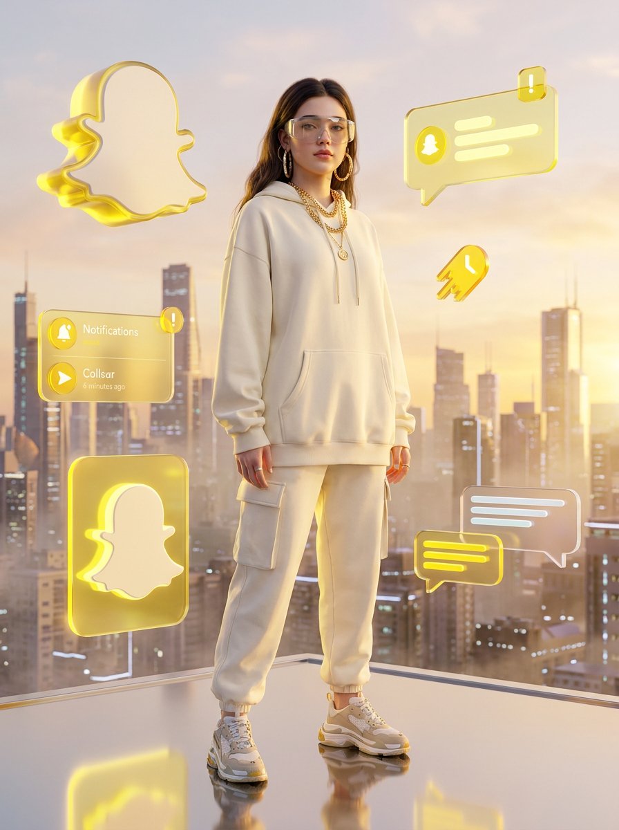 Luxury Snapchat Neon Fashion Portrait preview image