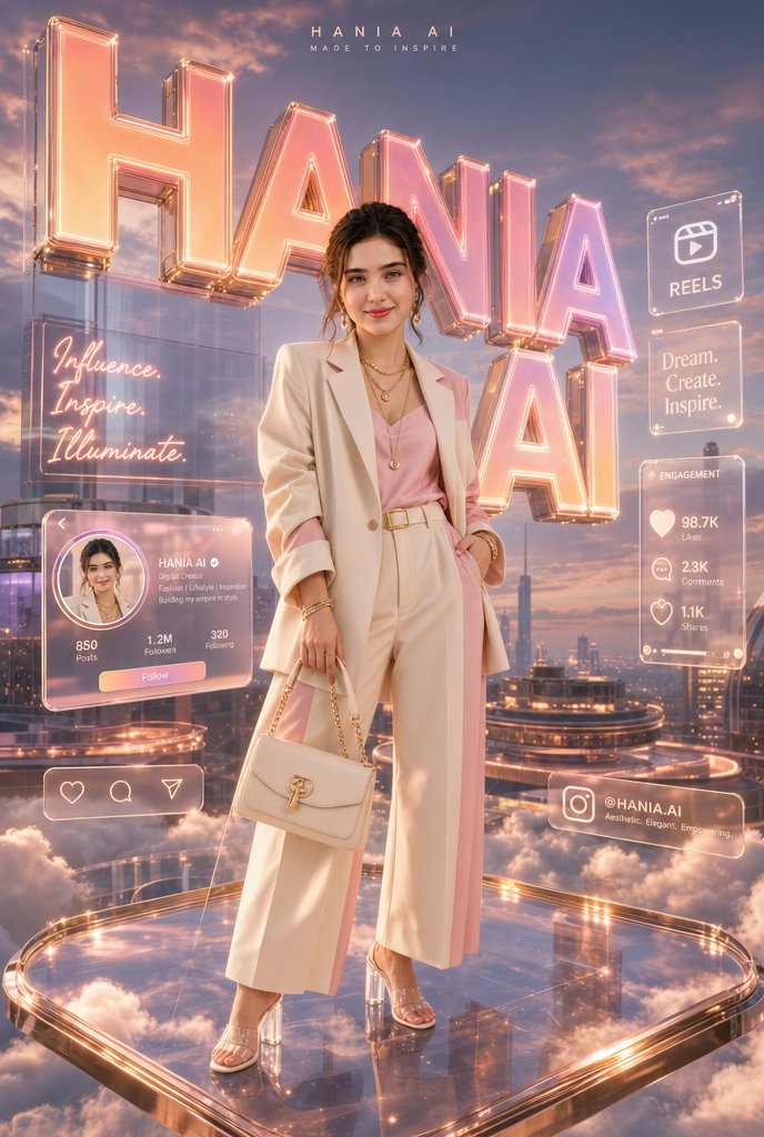 Holographic Fashion Brand Poster preview image