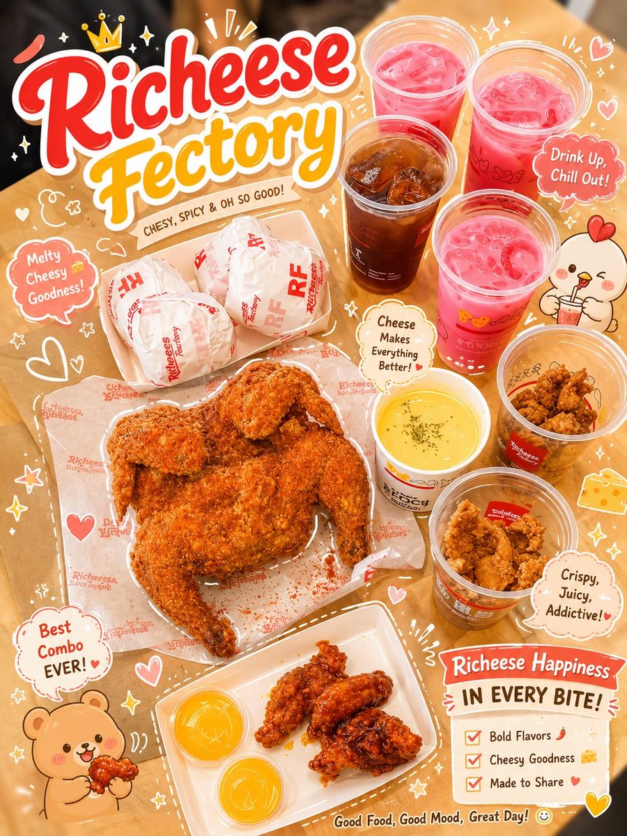 Kawaii Food Advertisement Poster preview image