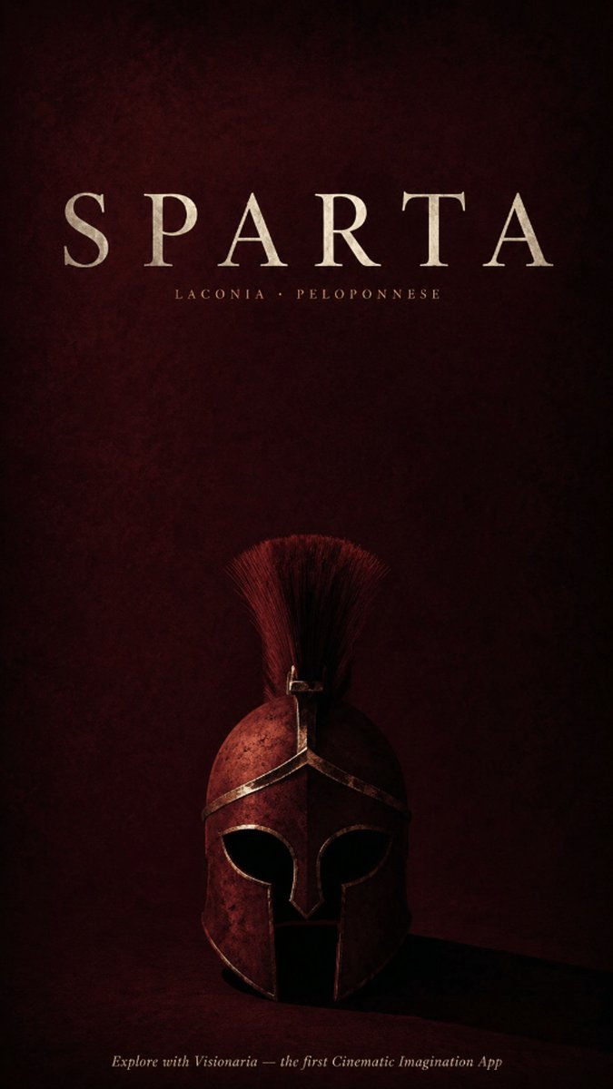 Cinematic Sparta Helmet Poster preview image