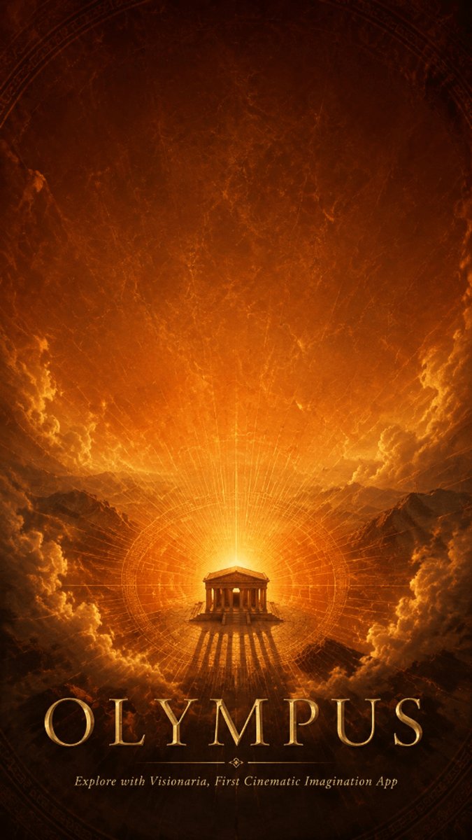 Cinematic Olympus Myth Poster preview image