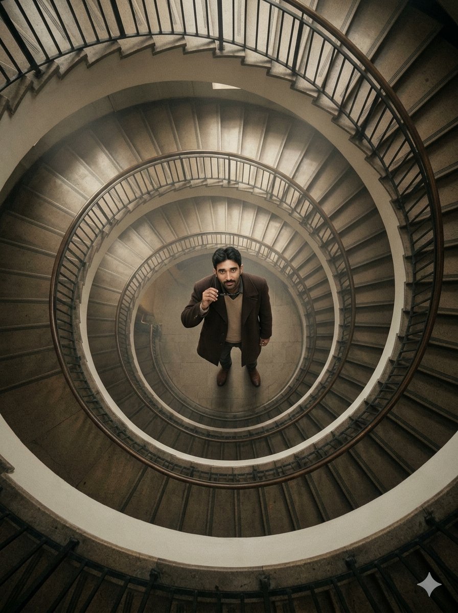 Overhead Spiral Staircase Portrait preview image