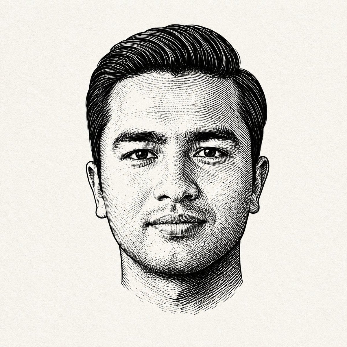 Monochrome Engraved Portrait preview image