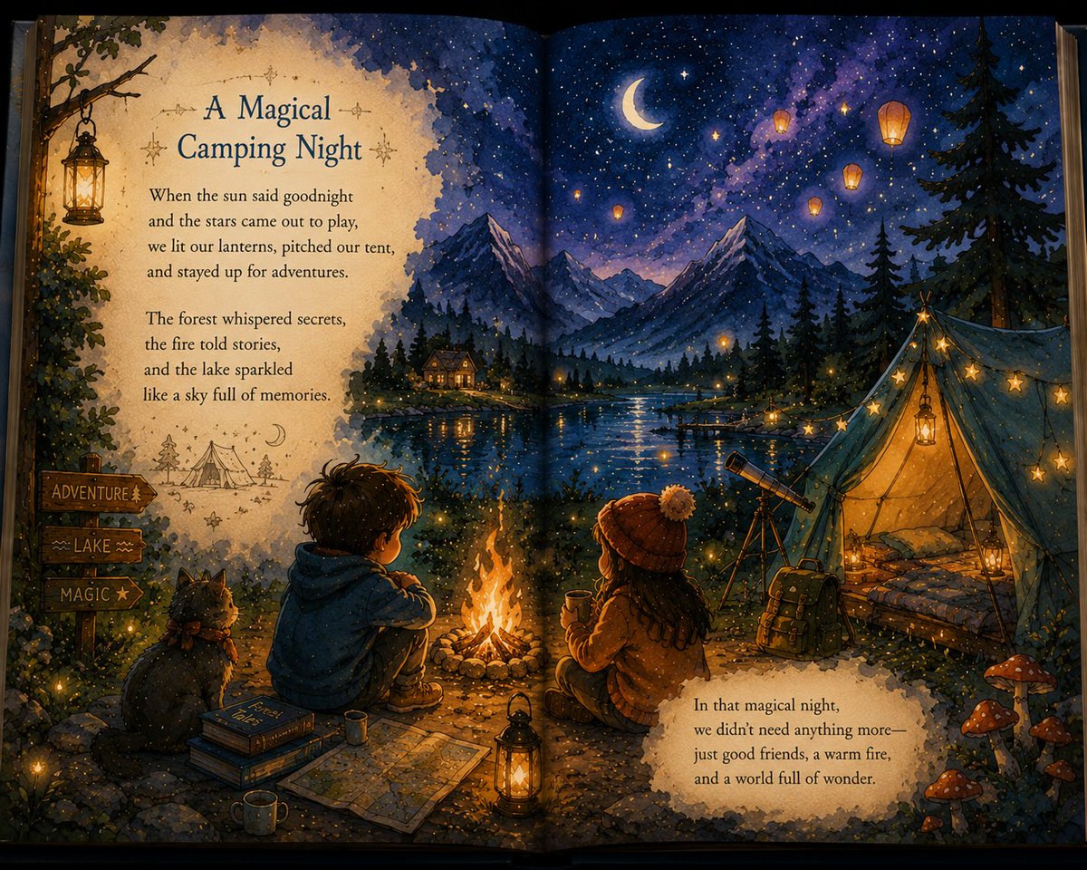 Magical Children's Storybook Illustration preview image