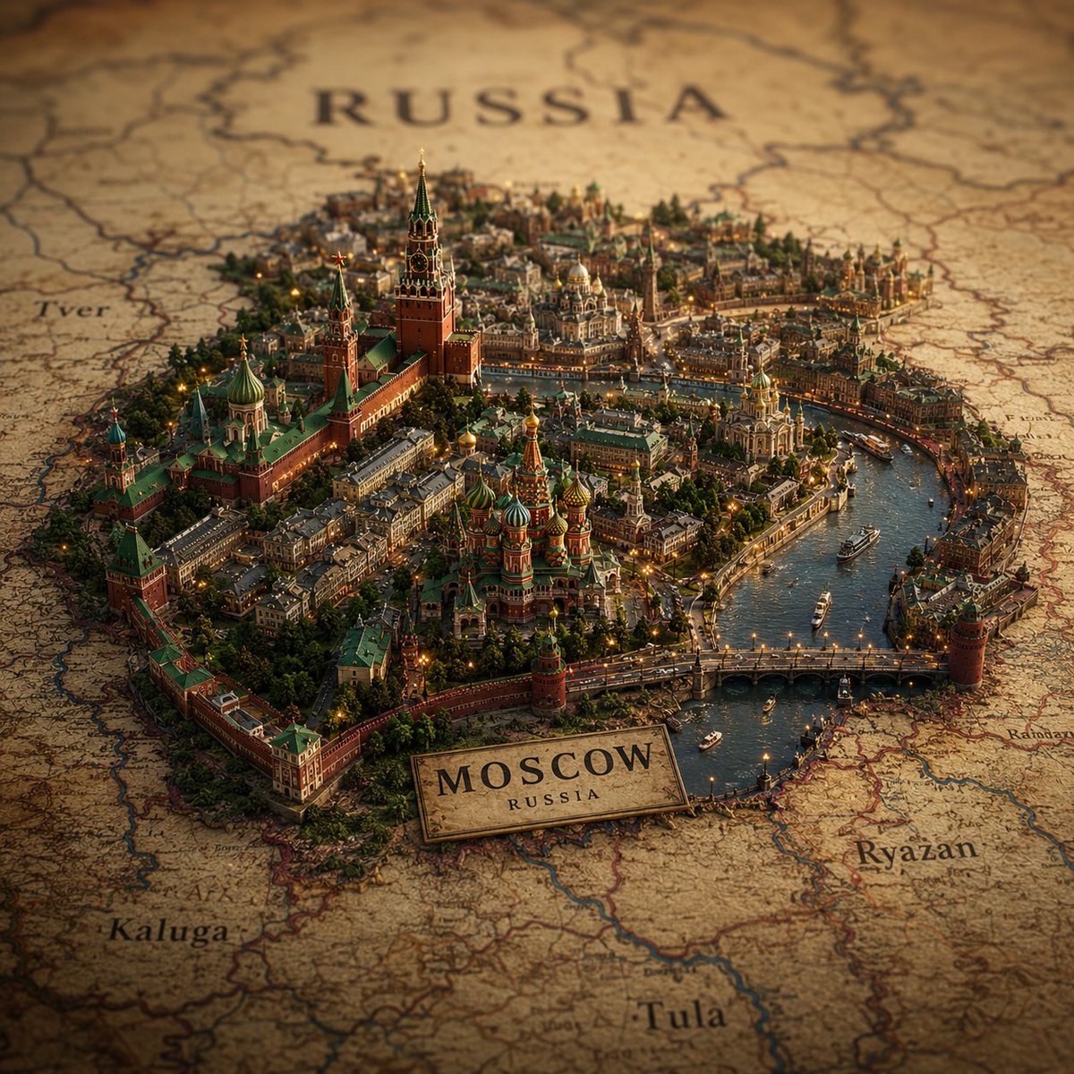 Cinematic Atlas Miniature World Diorama preview image